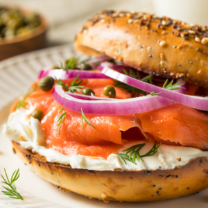 lox is popular among foods that start with l