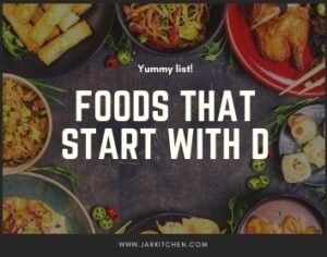 foods that start with d