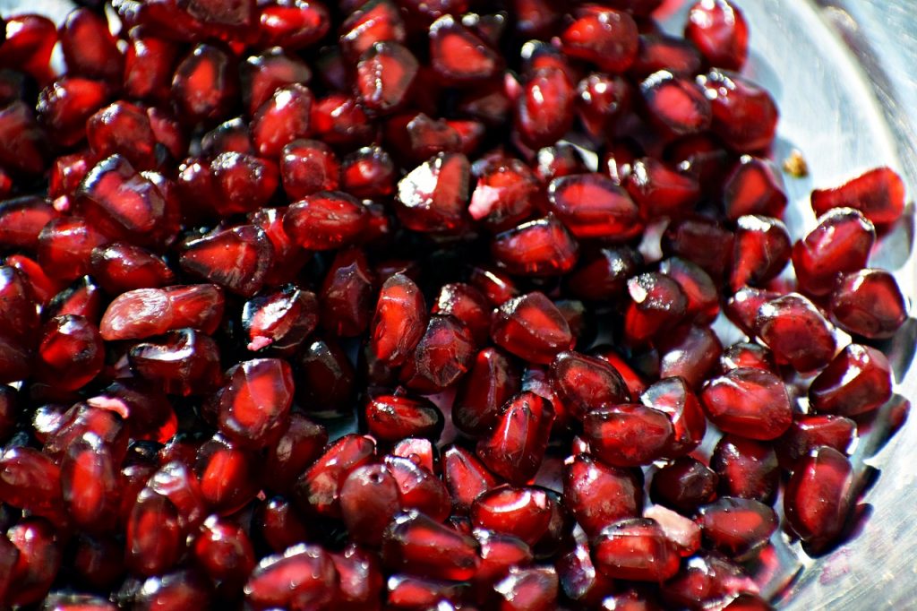 pomegranate, fruit, seeds