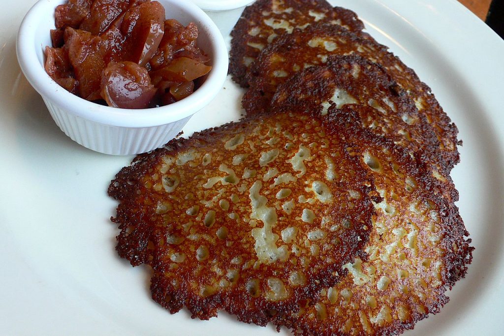 foods that start with l, latke