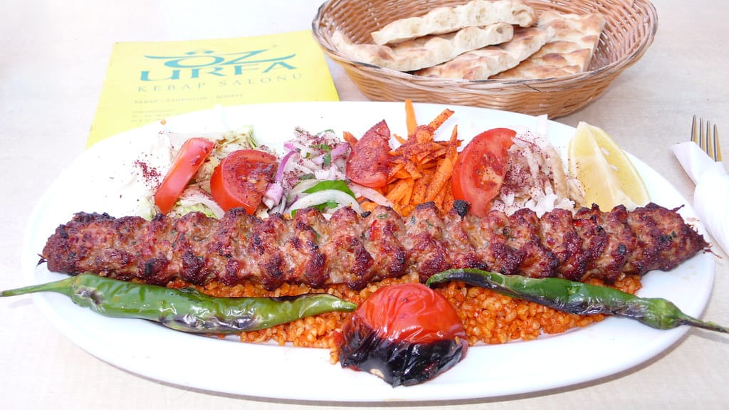 foods that start with a, adana kebab