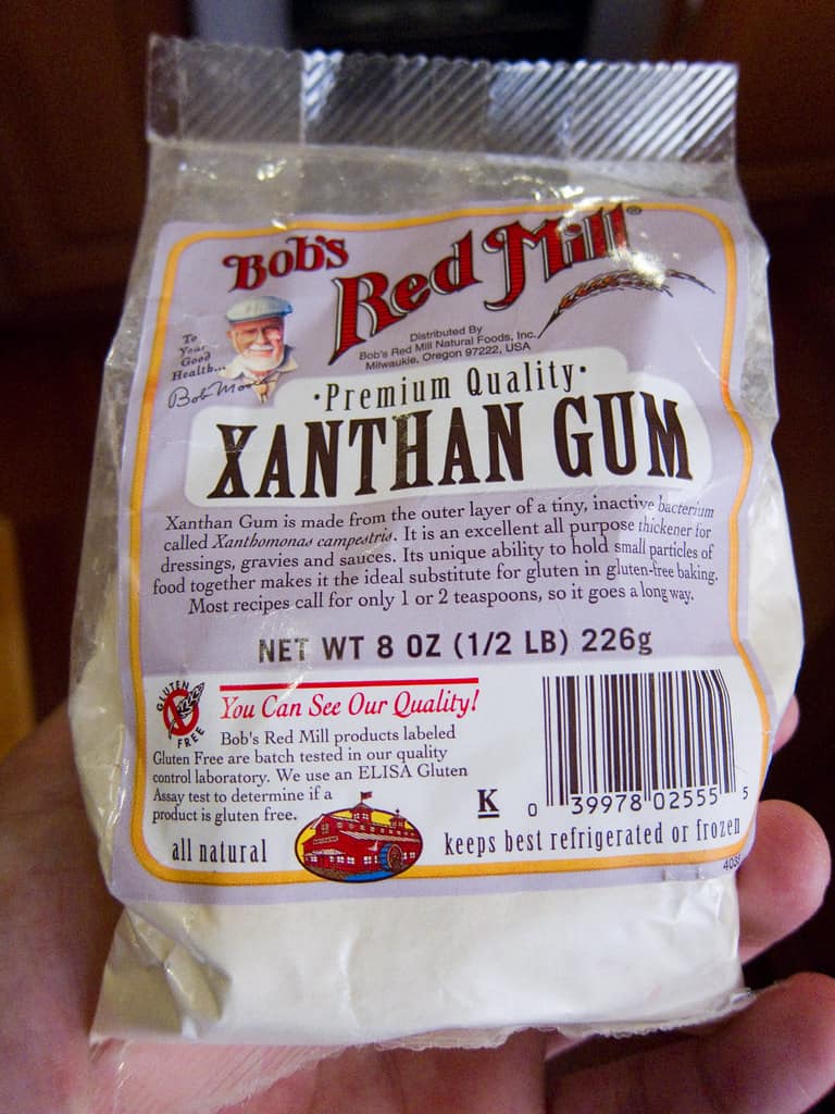 Xanthan Gum is a white powder, is one of the foods that start with X