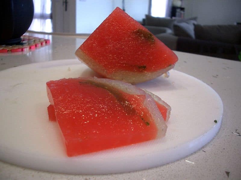 Xi Gua Lao looks like a slice of watermelon and one of the foods that start with X