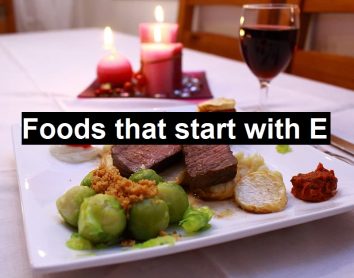 Foods that start with E