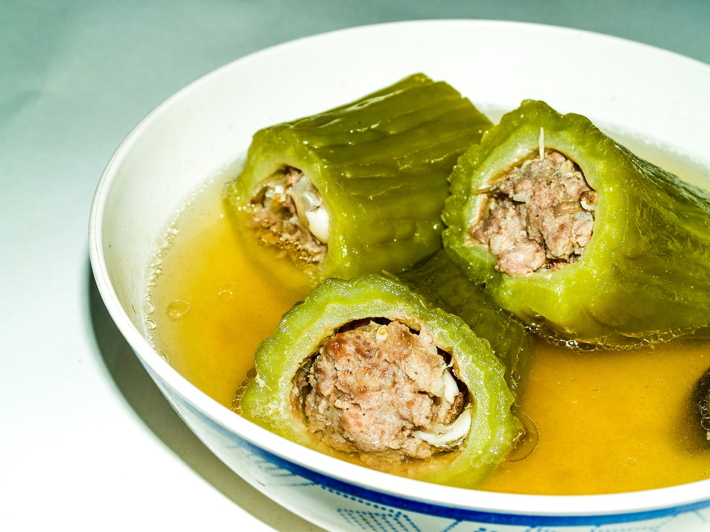 Meat stuffed gourds, Dolma is one of the foods that start with D
