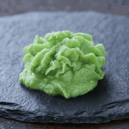Wasabi is a sauce with green color