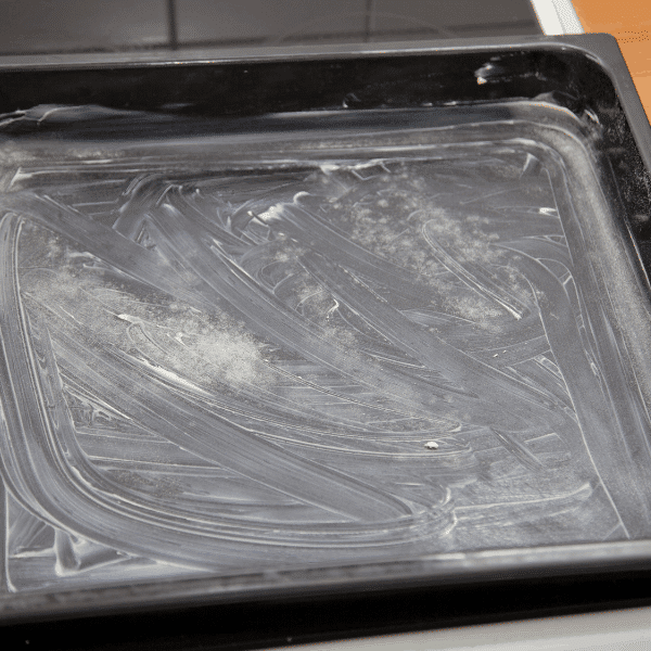 use baking tray with aluminum foil in the oven